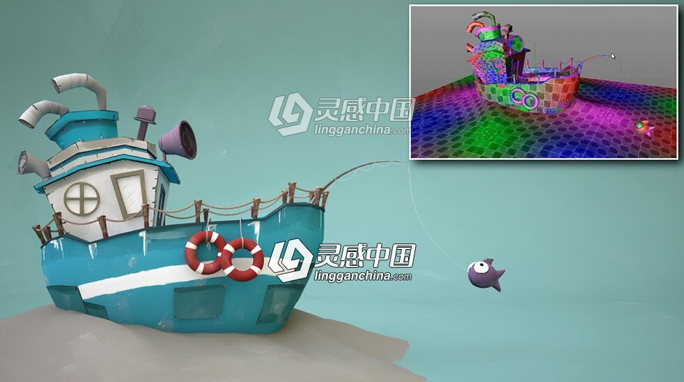 C4D中UV映射贴图视频教程 CINEMA 4D UV Mapping Fundamentals  灵感中国网 www.lingganchina.com