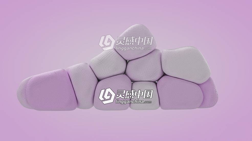 C4D制作一个抽象的拼装软体鞋教程 Softbody Shoe Cinema 4D Tutorial  灵感中国网 www.lingganchina.com