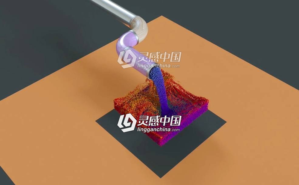 C4D X-Particles粒子在Octane中变色的设置小教程 Cinema 4D  灵感中国网 www.lingganchina.com