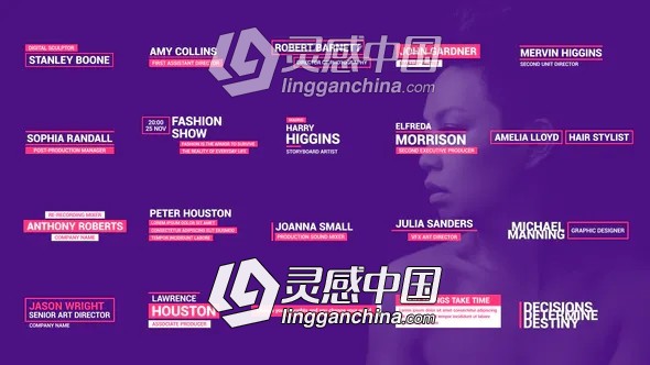 20种现代独特创意文字标题字幕条动画AE模板  灵感中国网 www.lingganchina.com