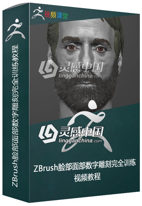 ZBrush脸部面部数字雕刻完全训练视频教程  灵感中国网 www.lingganchina.com