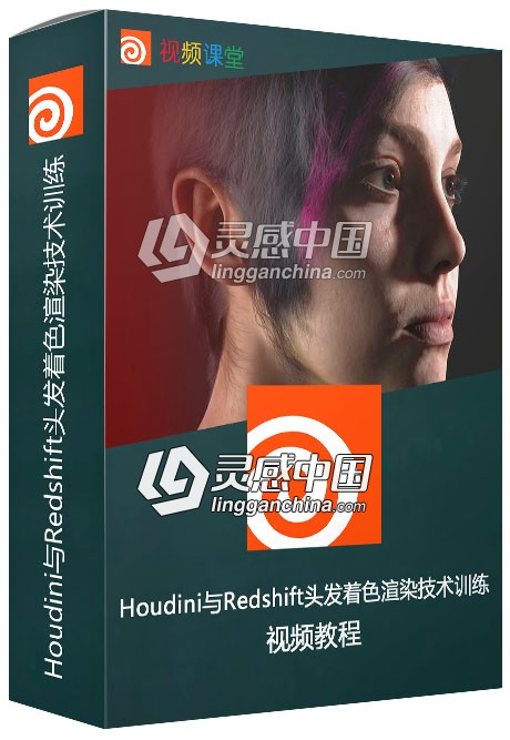 Houdini与Redshift头发着色渲染技术训练视频教程  灵感中国网 www.lingganchina.com