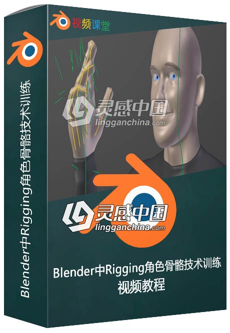 Blender中Rigging角色骨骼技术训练视频教程  灵感中国网 www.lingganchina.com