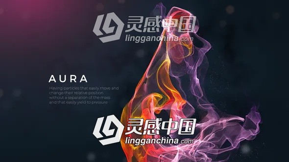 抽象Plexus点线粒子梦幻背景文字标题开场片头AE模板  灵感中国网 www.lingganchina.com
