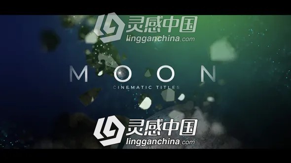 神奇太空地球行星文字标题片头开场AE模板 Videohive Fantastic Moon Movie Titles  灵感中国网 www.lingganchina.com