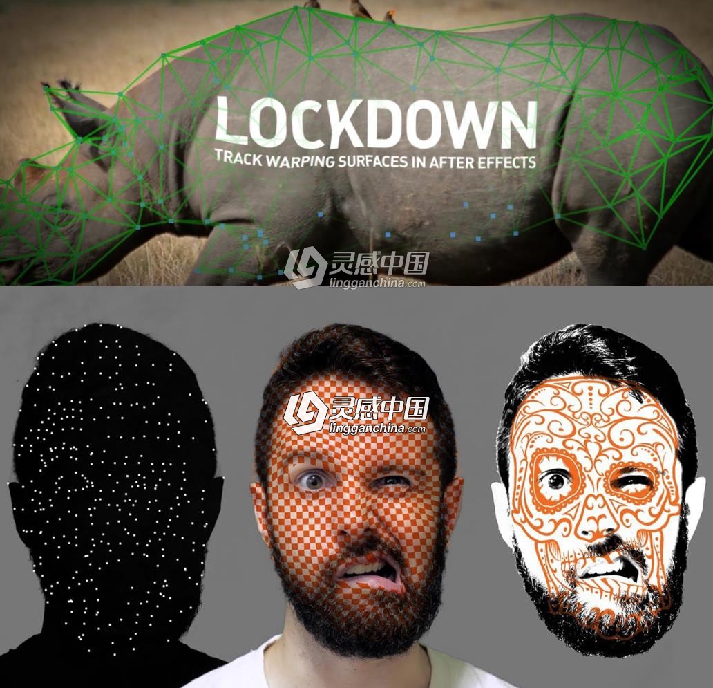 物体表面跟踪特效合成高级工具AE插件 Lockdown v1.2.2 Mac/Win破解版  灵感中国网 www.lingganchina.com