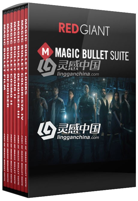 红巨人降噪磨皮美颜调色插件套装Red Giant Magic Bullet Suite v13.0.15 Win/Mac  灵感中国网 www.lingganchina.com