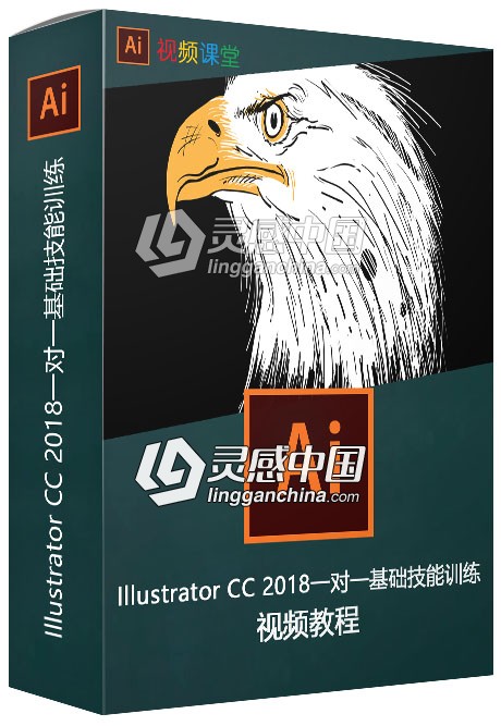 Illustrator CC 2018一对一基础技能训练视频教程  灵感中国网 www.lingganchina.com