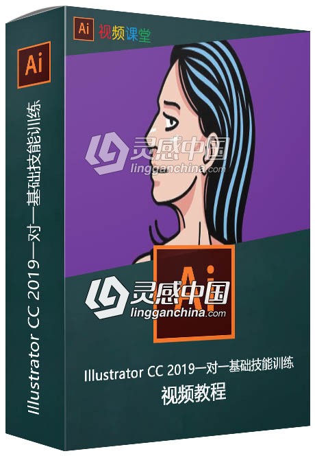 Illustrator CC 2019一对一基础技能训练视频教程  灵感中国网 www.lingganchina.com