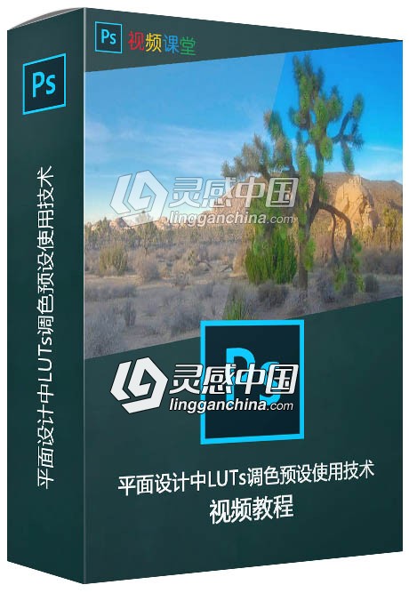 平面设计中LUTs调色预设使用技术视频教程  灵感中国网 www.lingganchina.com