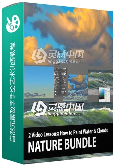 自然元素数字手绘艺术训练视频教程  灵感中国网 www.lingganchina.com