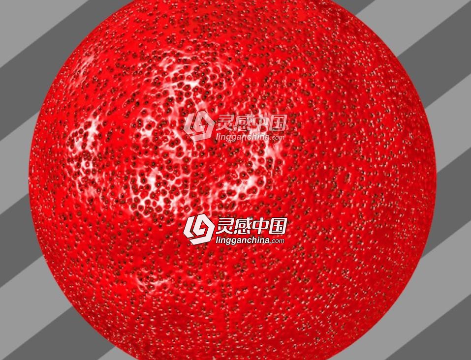 草莓C4D材质 Strawberry C4D材质  灵感中国网 www.lingganchina.com