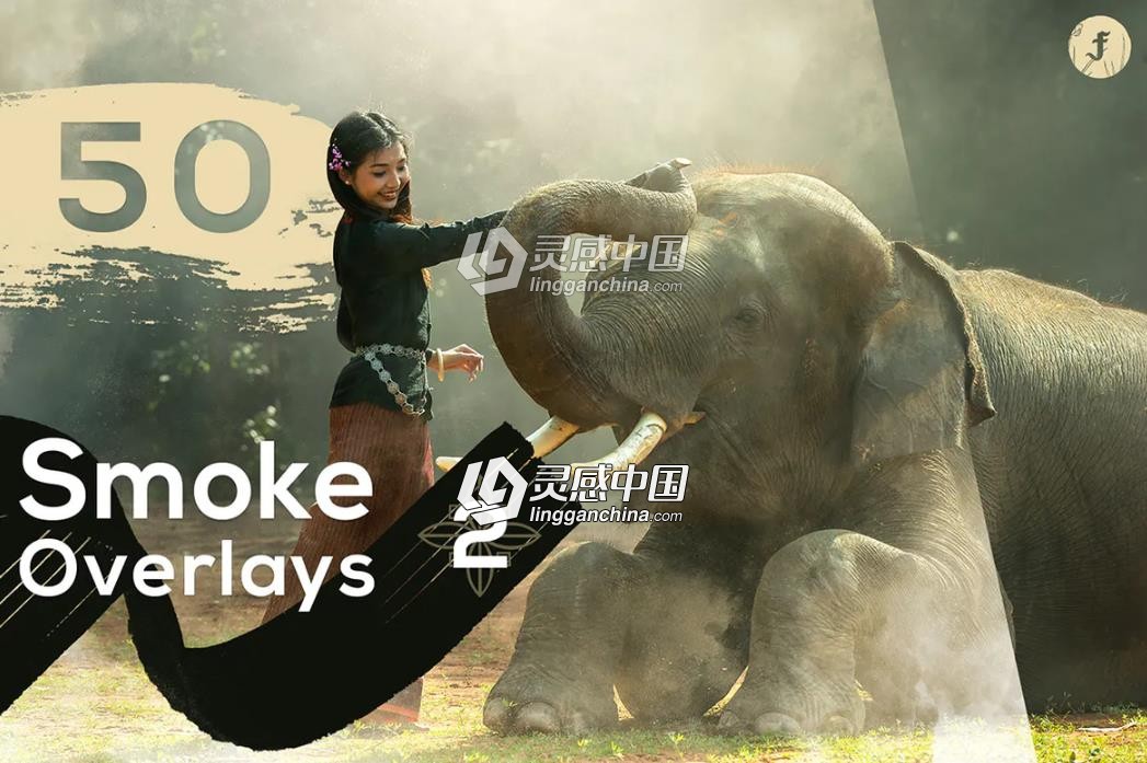 50组烟雾迷雾高清叠加合成素材第二套 50 Smoke Overlays 2  灵感中国网 www.lingganchina.com