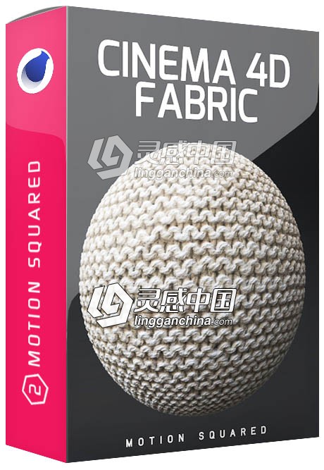 C4D FOR VRAY布料材质合集 Motion Squared – V-Ray Fabric Texture Pack for C4D  灵感中国网 www.lingganchina.com