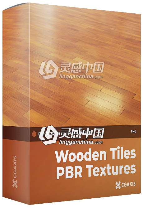 100组4K木材木质PBR无缝纹理贴图材质 CGAxis Wooden Tiles PBR Textures  灵感中国网 www.lingganchina.com