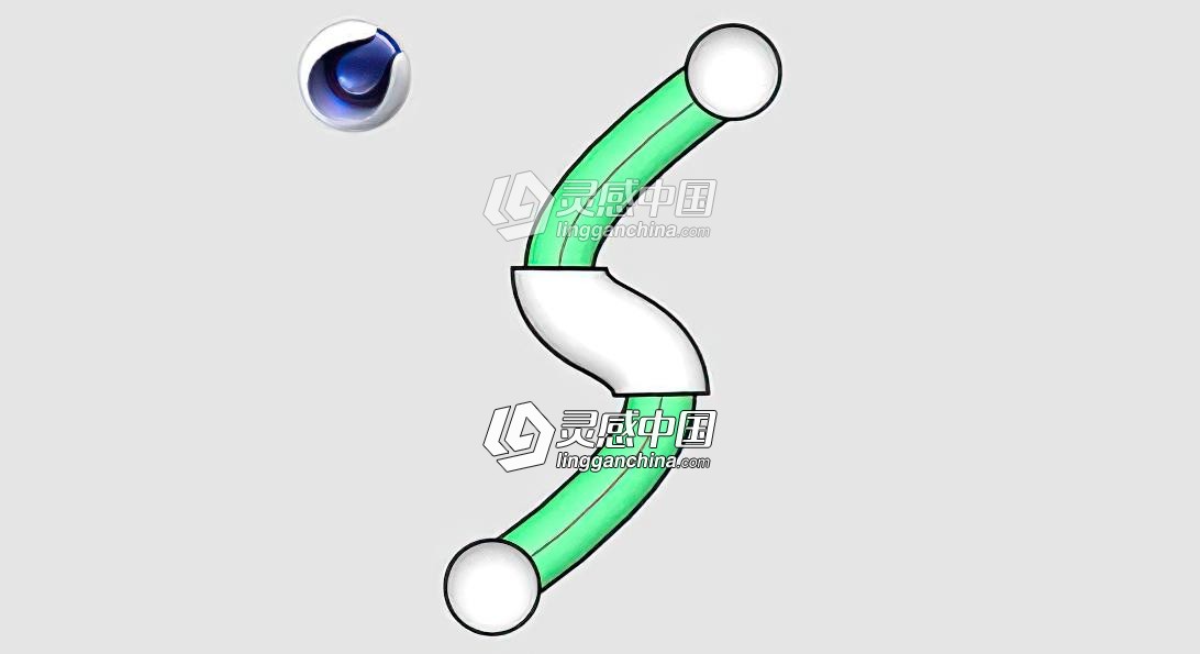 样条线曲线变化动画工具C4D插件 Respline 1.0  灵感中国网 www.lingganchina.com