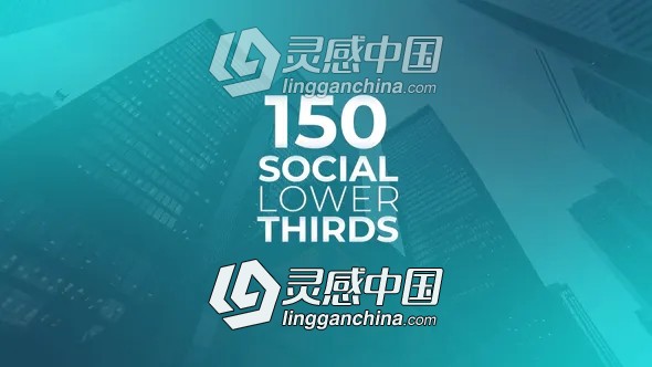 150个社交媒体字幕条标题动画PR模板  灵感中国网 www.lingganchina.com