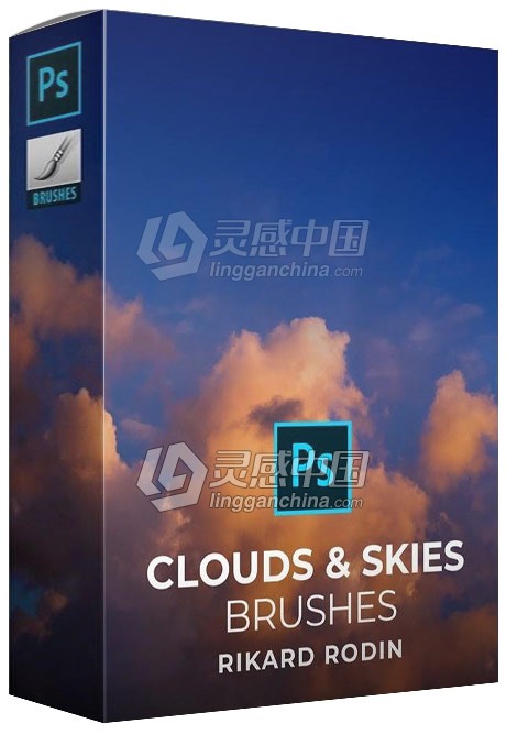 PS天空云朵笔刷图像合成制作技能视频教程  灵感中国网 www.lingganchina.com