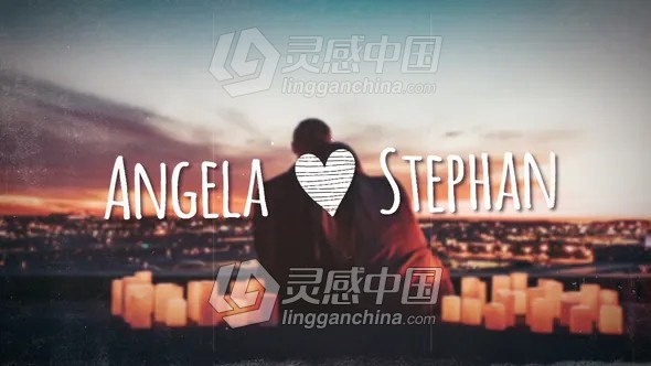 情侣爱情婚礼照片相册回忆片头AE模板AE工程文件  灵感中国网 www.lingganchina.com