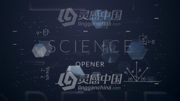 数字科技图文展示介绍开场AE模板AE工程文件  灵感中国网 www.lingganchina.com