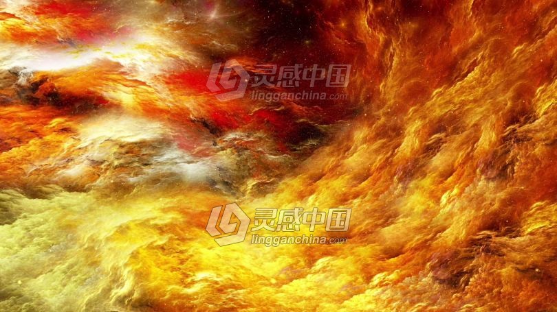 抽象星云空间华丽粒子动态大气背景素材动态视频素材下载  灵感中国网 www.lingganchina.com