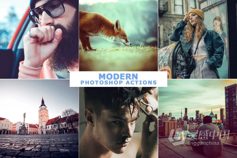 40个现代调色PS动作 40 Modern Photoshop Actions 8  灵感中国网 www.lingganchina.com