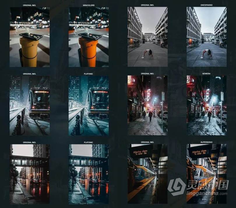 电影风格调色PS动作 24 Cinematic PRO Photoshop Actions  灵感中国网 www.lingganchina.com