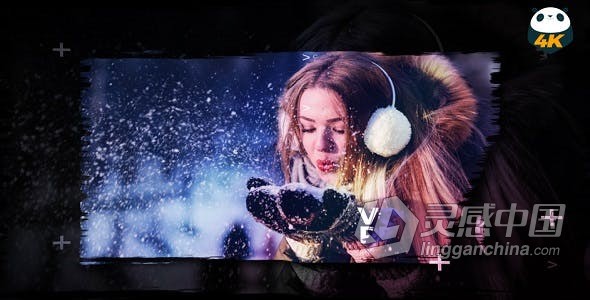4K分辨率油漆笔刷动画过渡转场效果幻灯片照片视频相册AE模板AE工程文件 Brush Slide  灵感中国网 www.lingganchina.com