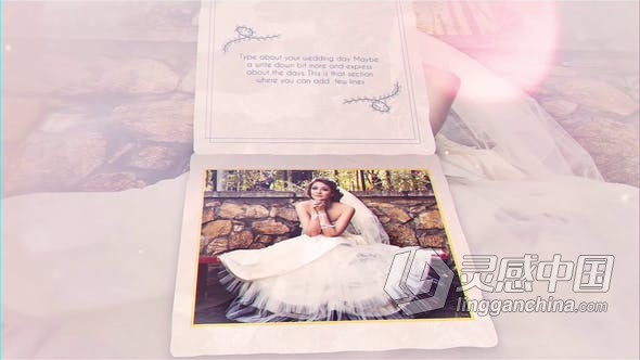 婚礼相册新婚祝福优雅浪漫唯美照片幻灯片视频相册制作 AE模板 AE工程文件 The Wedding  灵感中国网 www.lingganchina.com