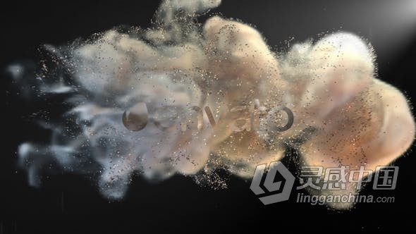 闪亮星尘粒子演绎快速烟雾LOGO标志揭示动画 AE模板 AE工程文件 Glitter Smoke Logo Reveal  灵感中国网 www.lingganchina.com