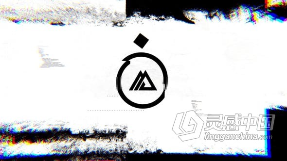 失真毛刺故障图形动画高科技计算机公司视频LOGO片头 AE模板 AE工程文件 Glitch Shapes Logo  灵感中国网 www.lingganchina.com