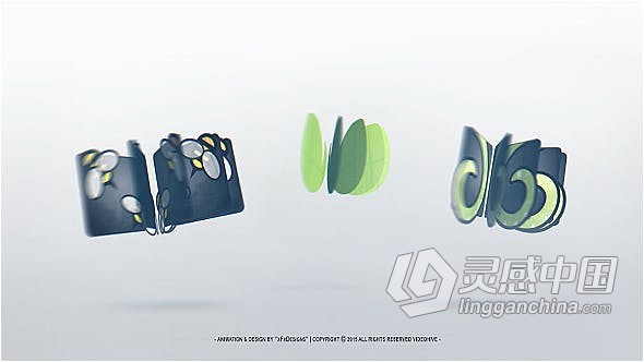 明亮3D旋转翻转LOGO动画制作企业公司视频片头 AE模板 AE工程文件Simple Rotation Logo Intro ( 3 in 1 )  灵感中国网 www.lingganchina.com
