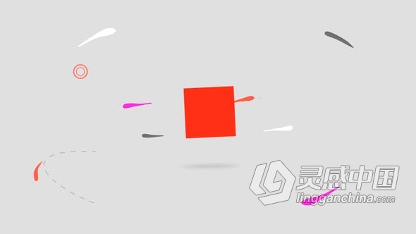简单扁平图形动画LOGO标志视频片头效果制作 AE模板 AE工程文件 Minimal Shape Quik Logo  灵感中国网 www.lingganchina.com