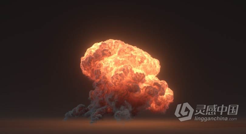 Houdini燃烧爆炸动画特效视频教程 Houdini VOLUMES V – EXPLOSIONS  灵感中国网 www.lingganchina.com