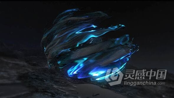黑暗湿地场景龙卷风漩涡视觉效果粒子光效特效LOGO视频片头 AE模板 AE工程文件 Outworld Logo  灵感中国网 www.lingganchina.com