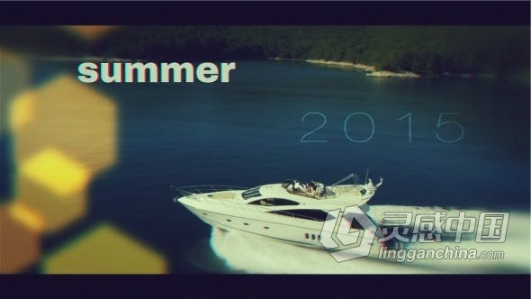 夏季旅行视频相册时尚活动节目开场 AE模板 AE工程文件 Summer Photo Slideshow  灵感中国网 www.lingganchina.com