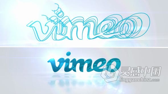 3D描边LOGO边缘线条动画明亮光效企业LOGO片头视频 AE模板 AE工程文件 Inspire  灵感中国网 www.lingganchina.com