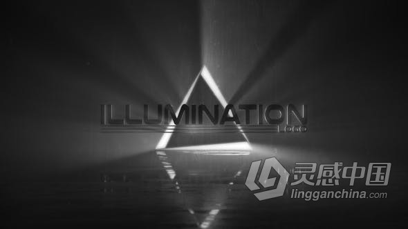 Illumination体积光闪烁照明光线LOGO动画片头制作 AE模板 AE工程文件 Illumination Logo  灵感中国网 www.lingganchina.com