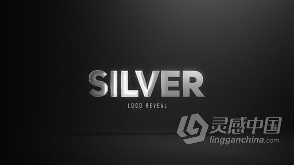 金属LOGO环境灯光反射动画演绎标志视频片头 AE模板 AE工程文件 Silver Logo Reveal (3 versions)  灵感中国网 www.lingganchina.com