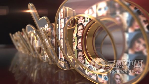 3D标志片头动画Element 3D v2插件立体效果视频片头 AE模板 AE工程文件 3D Logo  灵感中国网 www.lingganchina.com