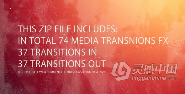 74款媒体转场过渡ffx文件 AE预设 AE工程文件 Media Transitions FX Pack Vol.2  灵感中国网 www.lingganchina.com