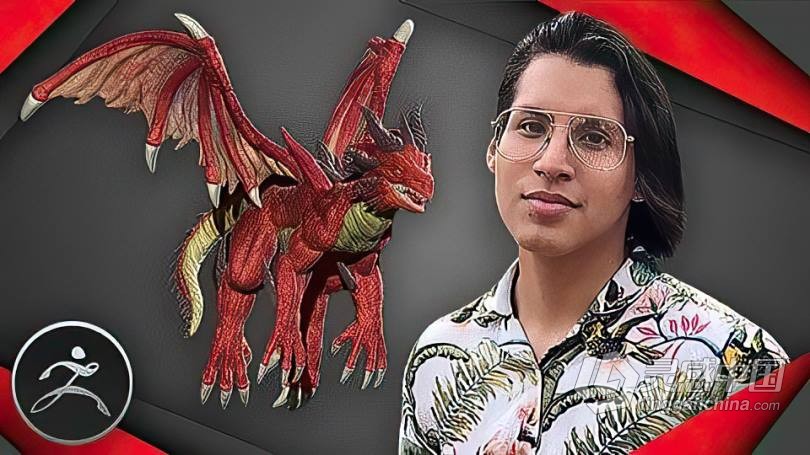 ZBrush巨龙数字雕刻制作工作流程视频教程 3D SCULPTING: LEARN HOW TO MAKE A 3D DRAGON ON ZBRUSH  灵感中国网 www.lingganchina.com