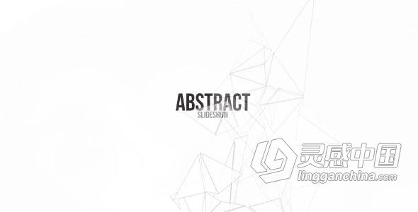 抽象幻灯片折纸动画效果展示图片宣传视频制作 AE模板 AE工程文件 Abstract Slideshow  灵感中国网 www.lingganchina.com