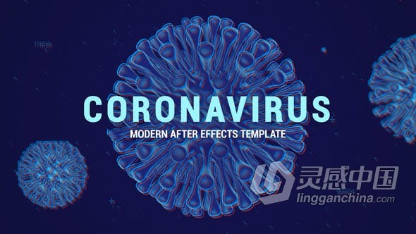 新型冠状病毒介绍视频制作预防肺炎病毒传播幻灯片 AE模板 AE工程文件 Coronavirus Slides  灵感中国网 www.lingganchina.com