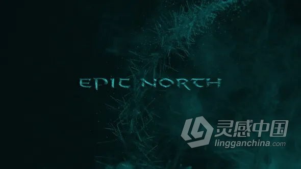 炫彩几何形状抽象视频片头演绎LOGO动画效果 AE模板 AE工程文件 Epic North  灵感中国网 www.lingganchina.com