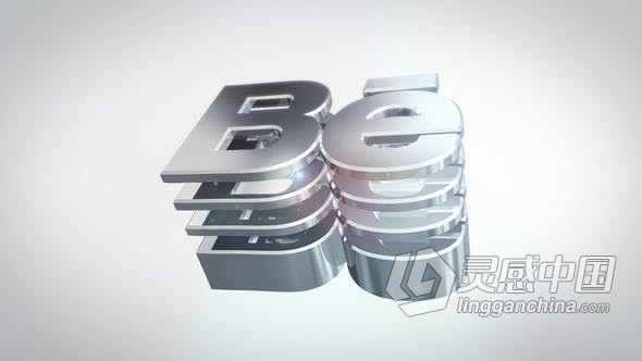 3D反射LOGO动画视频片头标志演绎效果制作 AE模板 AE工程文件 3D Simple Reflective Logo  灵感中国网 www.lingganchina.com