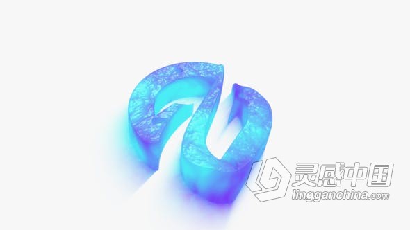 三维波浪水液体特效动画视频片头标志演绎 AE模板 AE工程文件 3D Waves Logo  灵感中国网 www.lingganchina.com