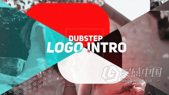 vlog社交平台自媒体介绍创意视频片头动画制作 AE模板 AE工程文件 Dubstep Logo Intro | Minimal Media Intro  灵感中国网 www.lingganchina.com