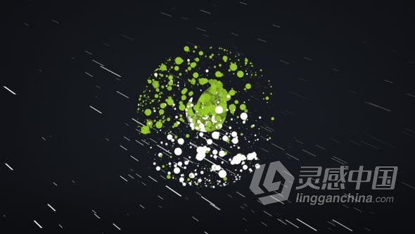 粒子特效动画LOGO标志视频片头 AE模板 AE工程文件 Particles Logo Reveal  灵感中国网 www.lingganchina.com