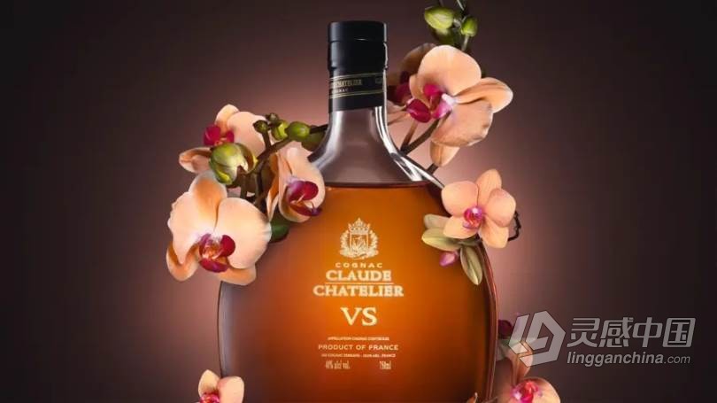 酒类特写拍摄及PS后期素材合成修饰视频教程 Advertising Cognac Image: Advanced Compositing in Photosho  灵感中国网 www.lingganchina.com